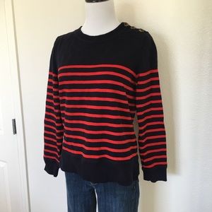 J. Crew Tortoise Button sweatshirt